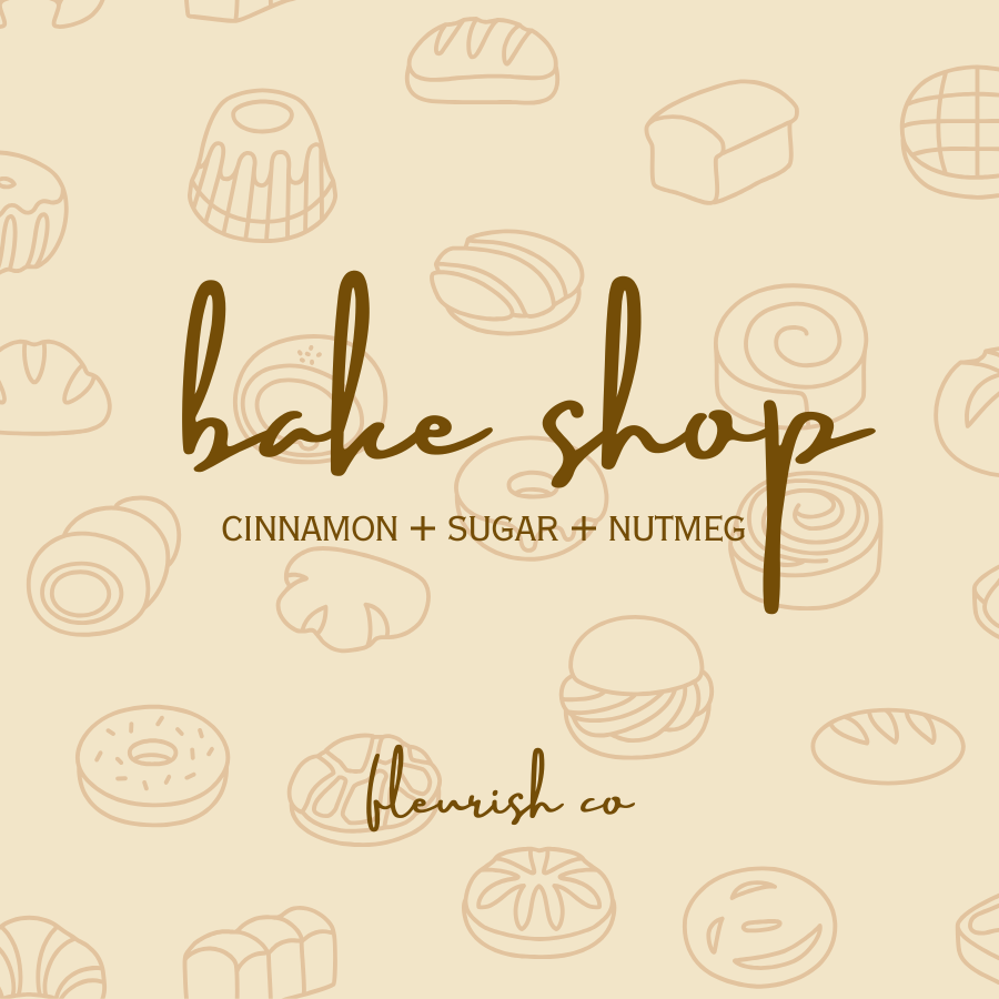 Bake Shop | Champagne | 7 oz Fancy Glass with Lid Double Wick Artisan Candle