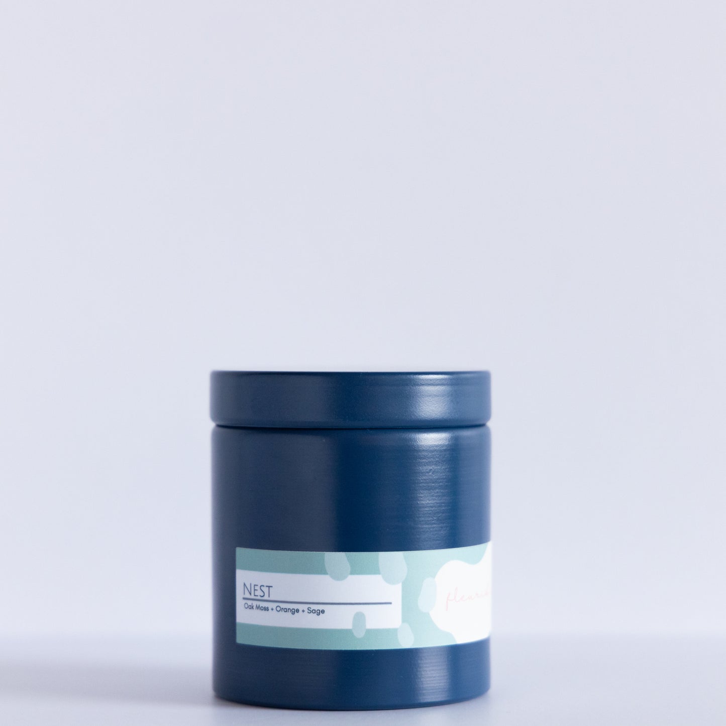 Nest | Navy | 10 oz Metal Tin Single Wick Artisan Candle