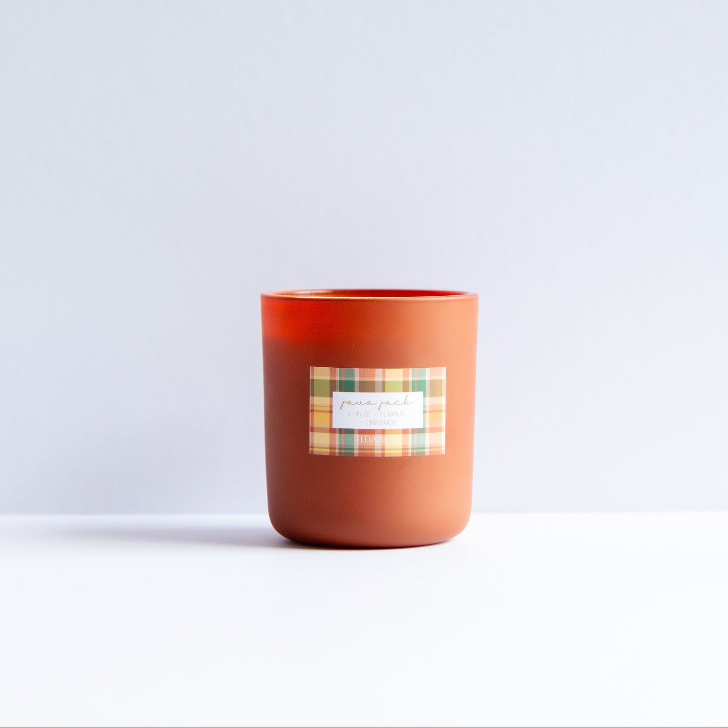 Java Jack | Clay | 15 oz Glass Double Wick Artisan Candle