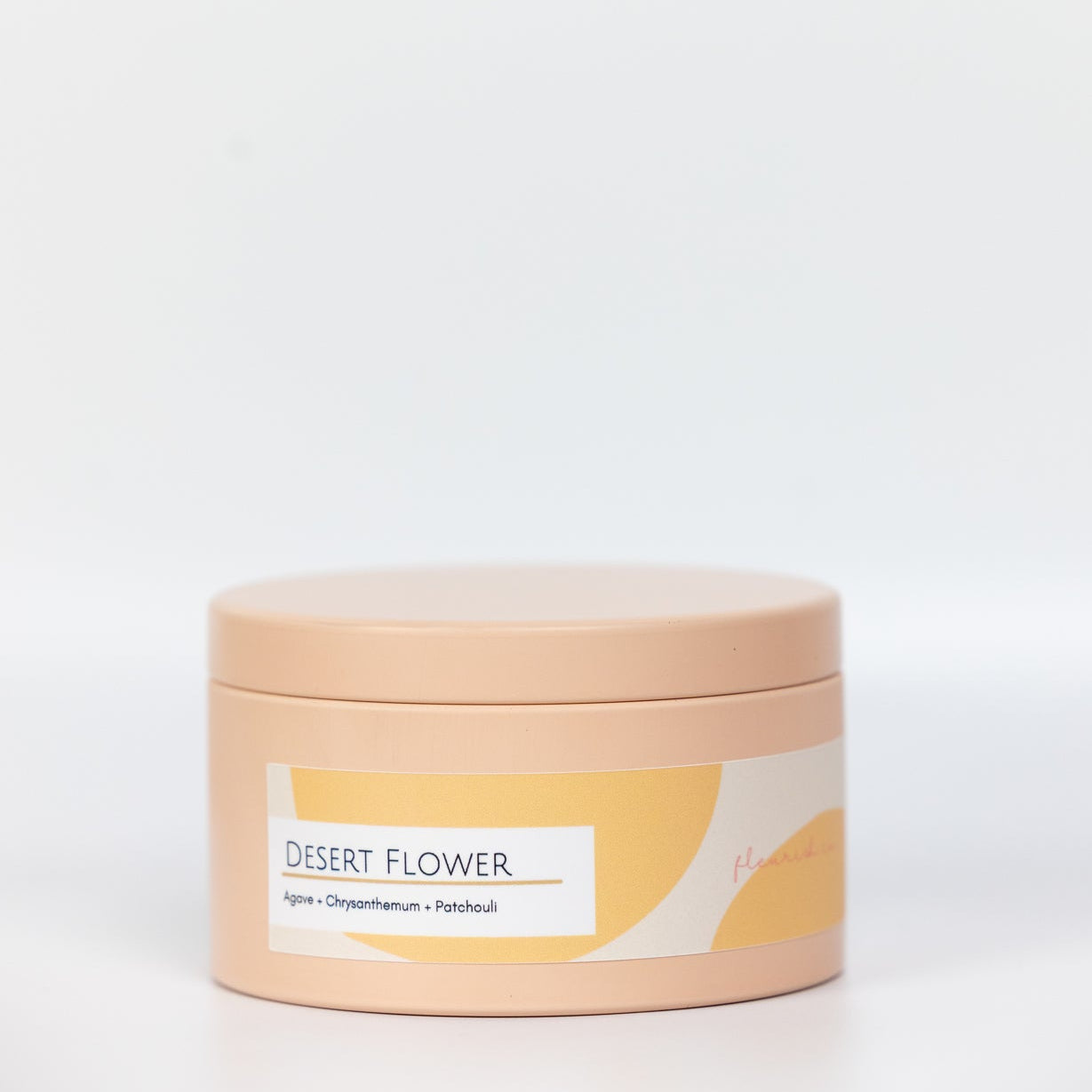Desert Flower | Peach | 6 oz Metal Tin Single Wick Artisan Candle