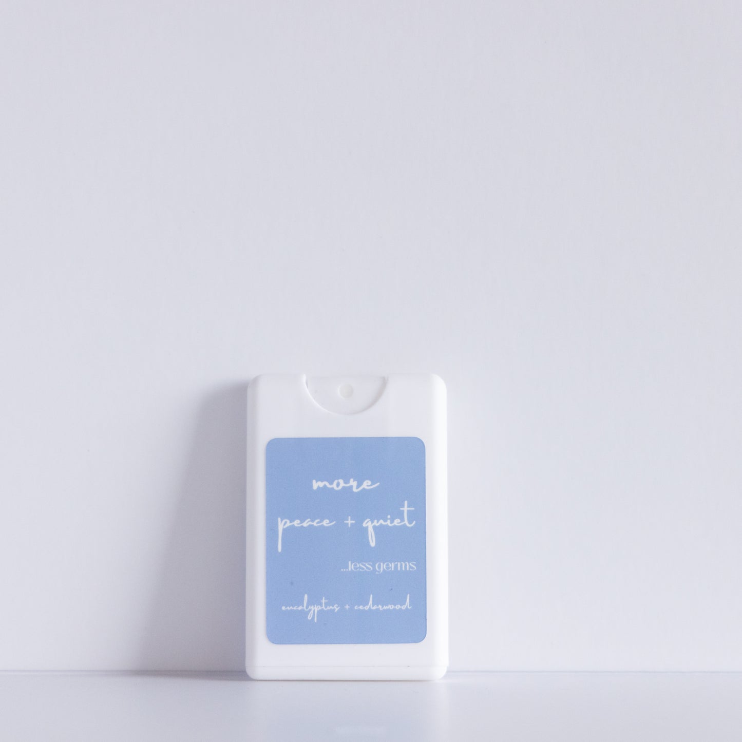 Peace + Quiet | White | 20 ml Pocket Hand Sanitizer Spray