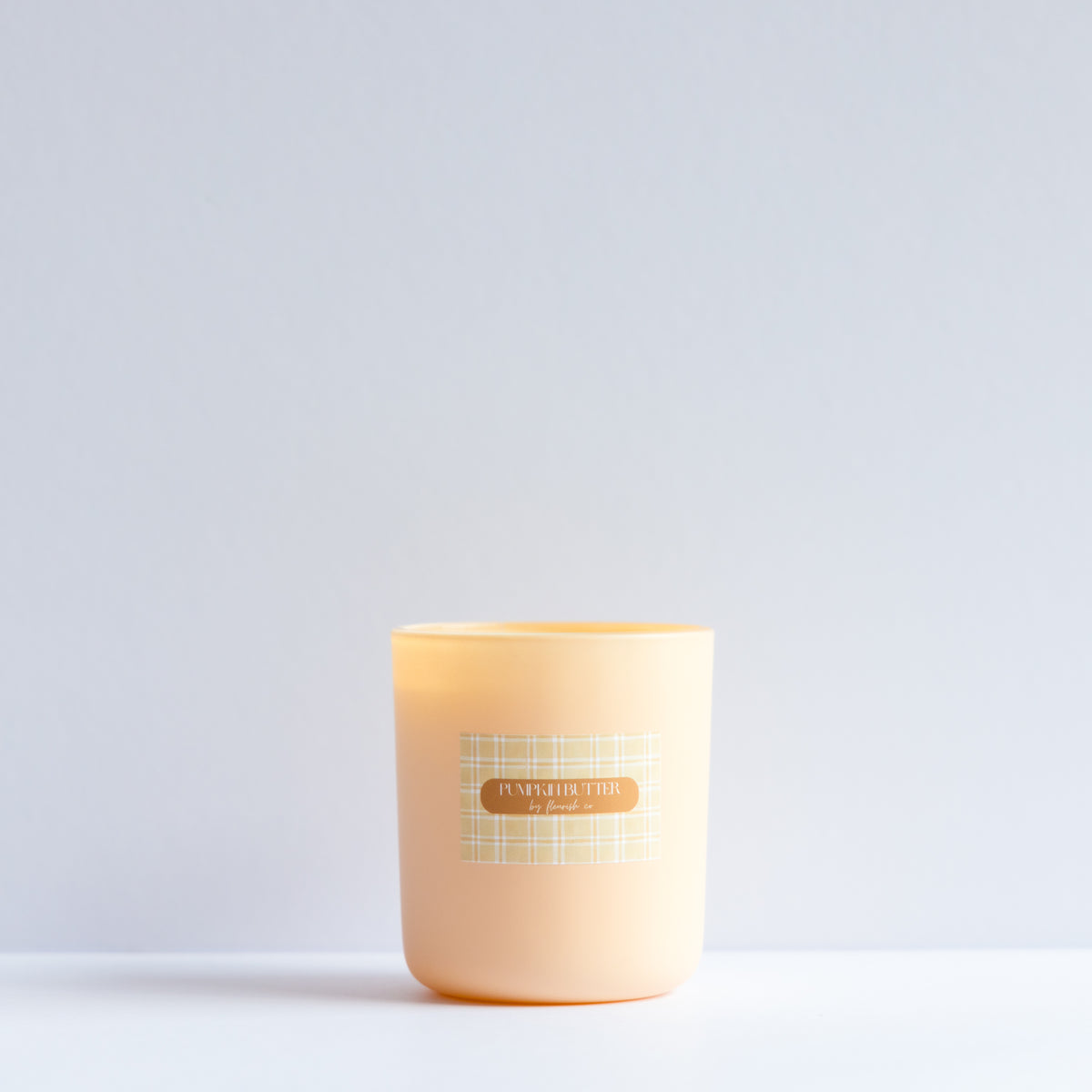 Pumpkin Butter | Peach | 15 oz Glass Double Wick Artisan Candle