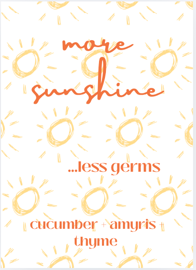 Sunshine | Frosted Clear | 20 ml Pocket Hand Sanitizer Spray
