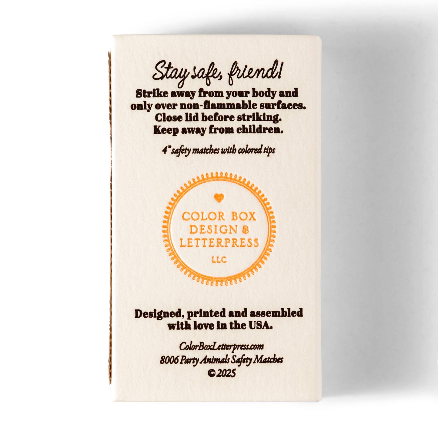 Party Animals | Fun & Fancy Safety Matches