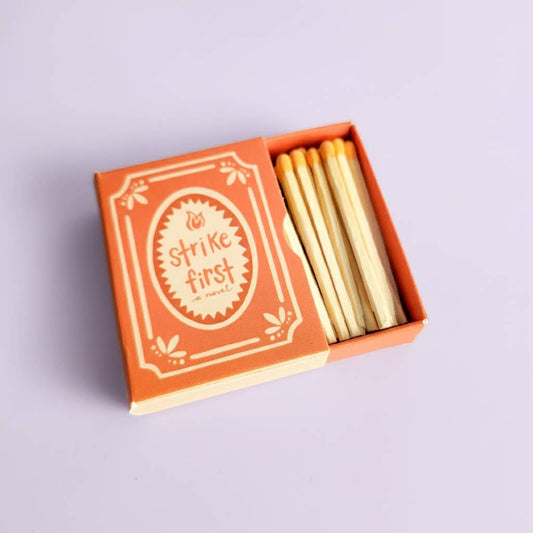 Bookish Book Themed Matchboxes: Strike First (Orange)