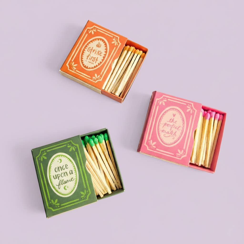 Bookish Book Themed Matchboxes: Strike First (Orange)