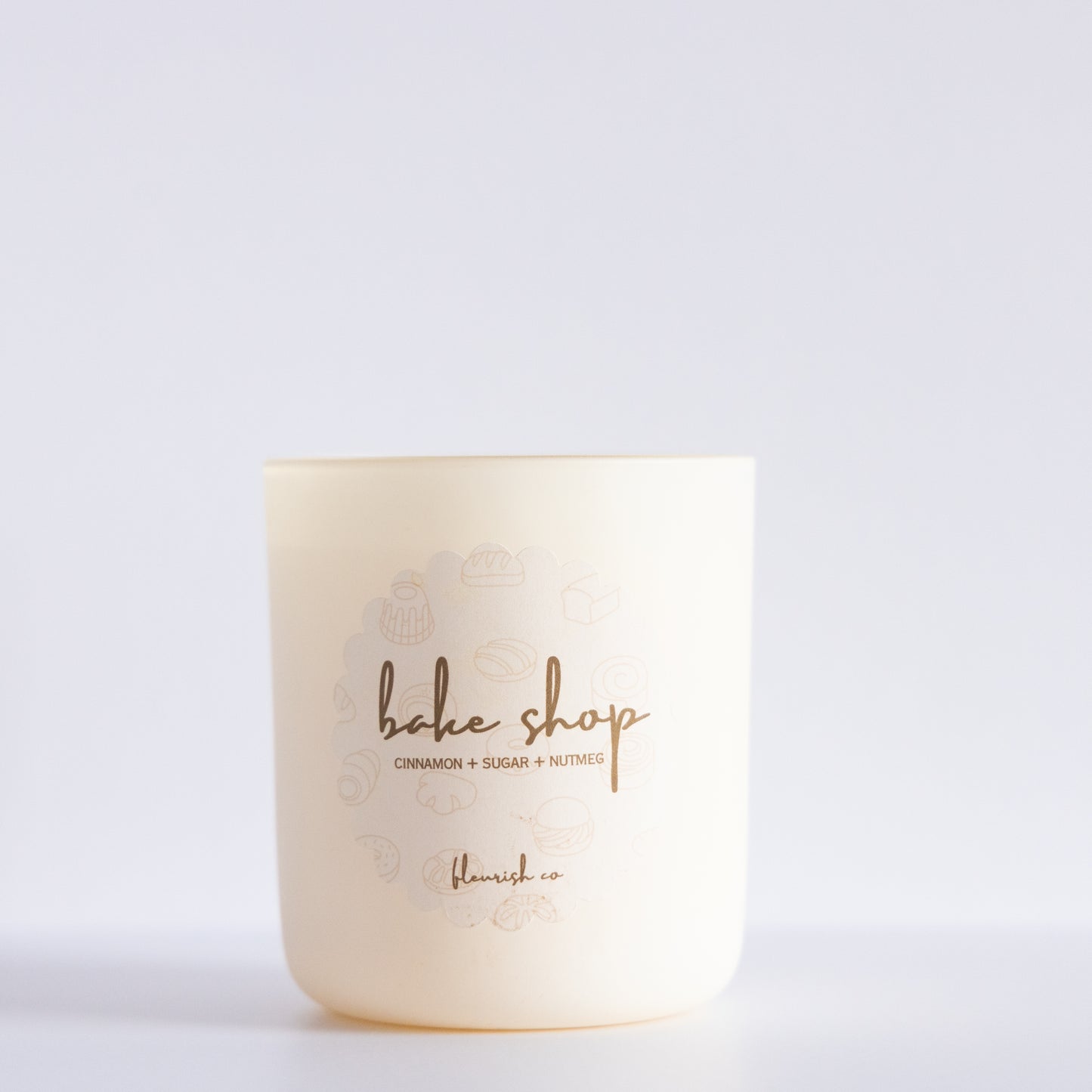 Bake Shop | Ivory | 15 oz Glass Double Wick Artisan Candle
