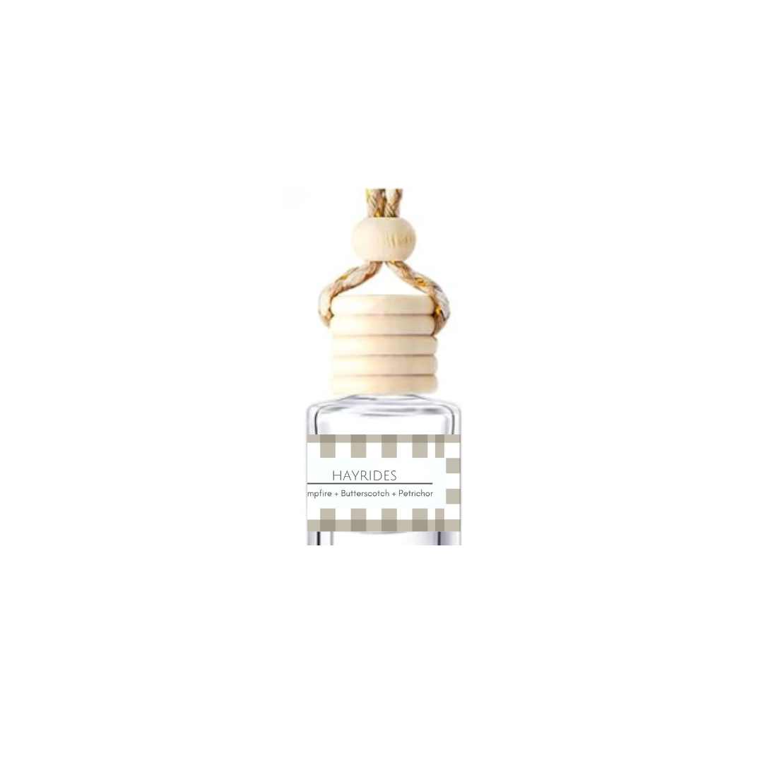 Diffuser bottle with wooden cap on a white background