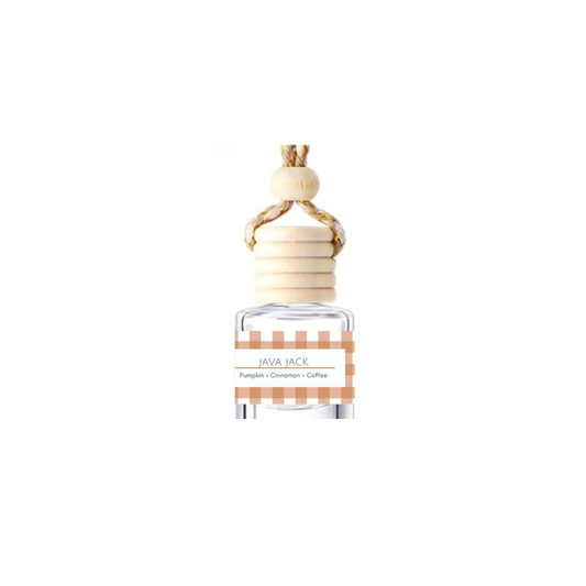 Diffuser bottle with wooden cap on a white background