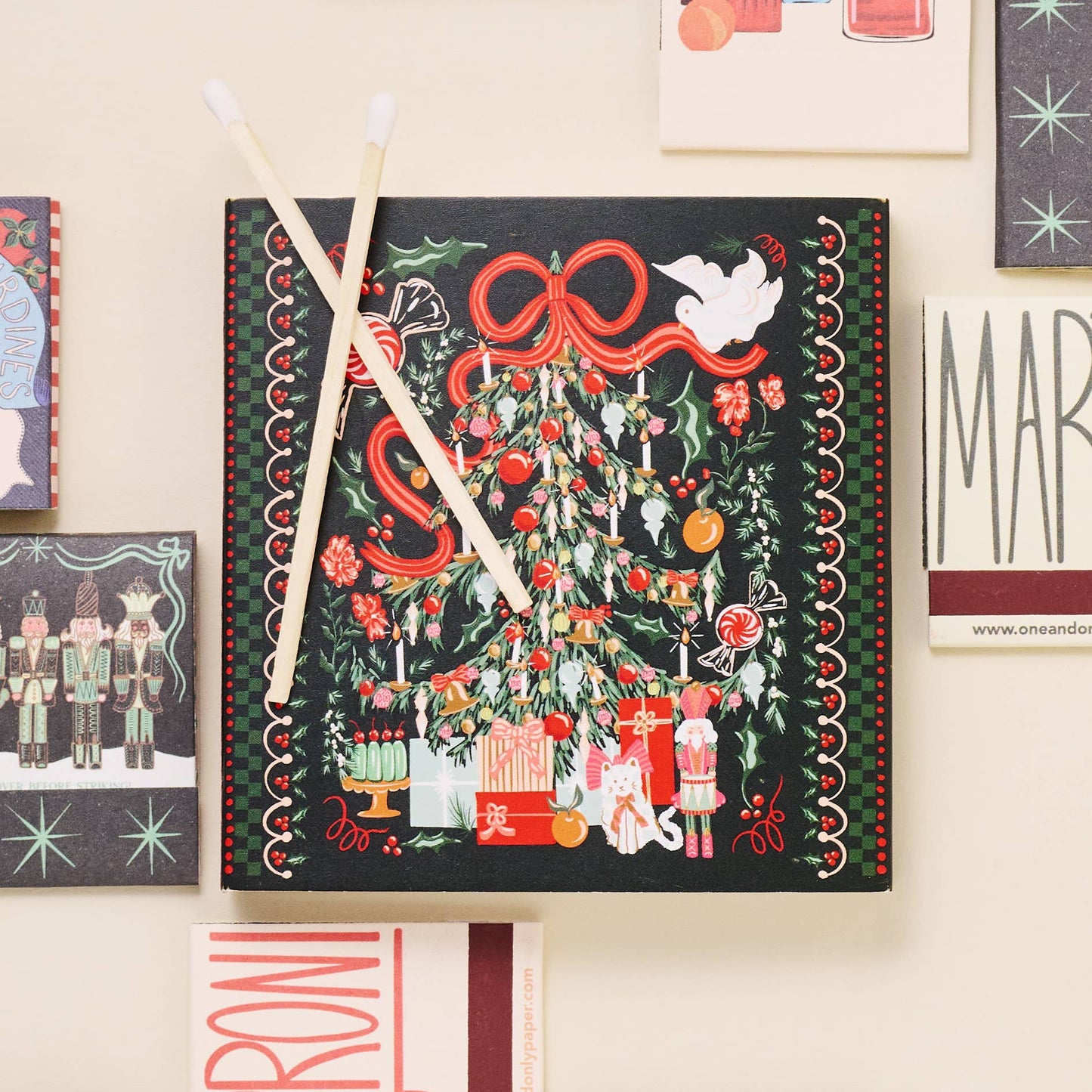 collection of holiday theme matches