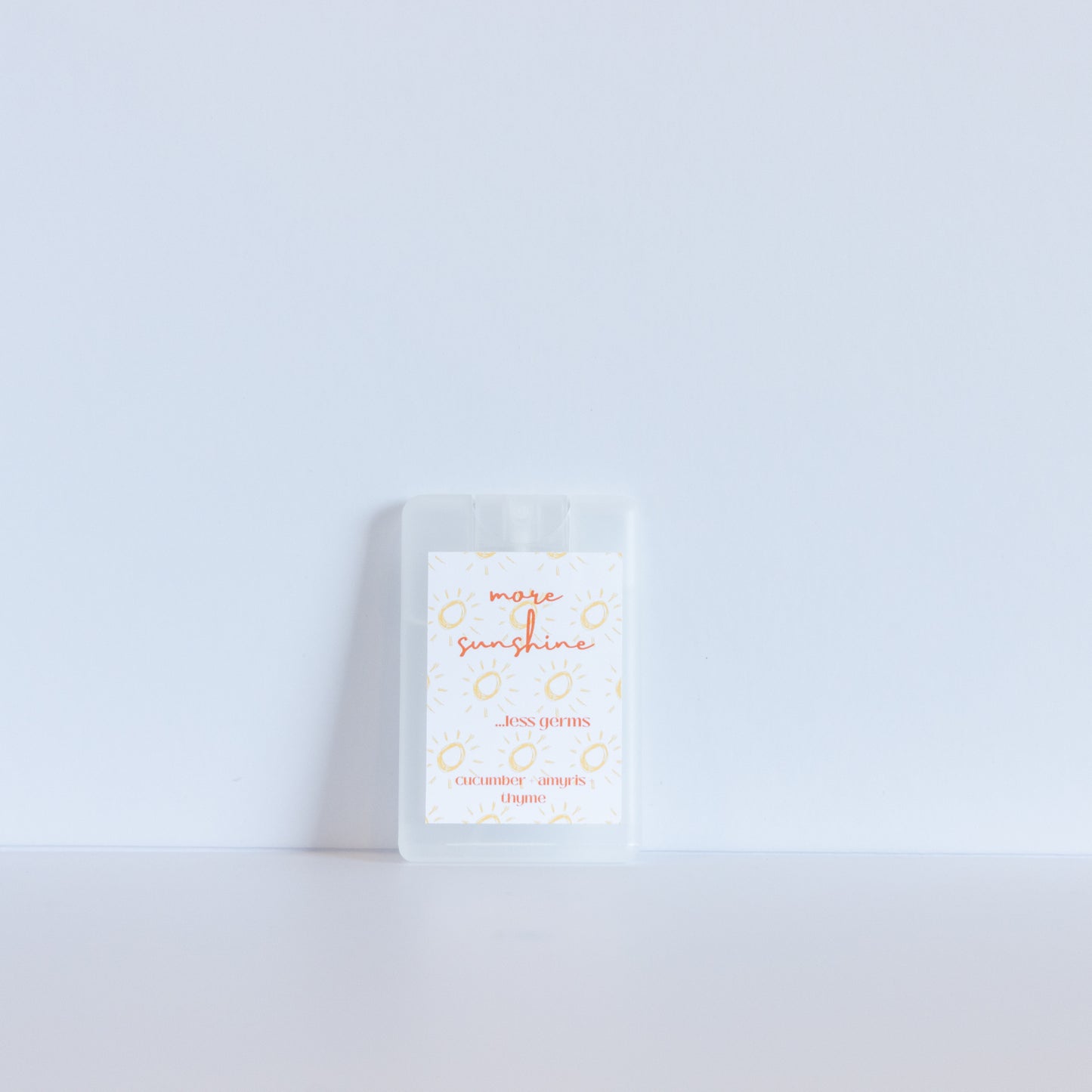 Sunshine | Frosted Clear | 20 ml Pocket Hand Sanitizer Spray