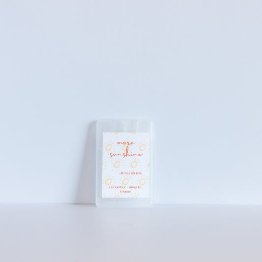 Sunshine | Frosted Clear | 20 ml Pocket Hand Sanitizer Spray