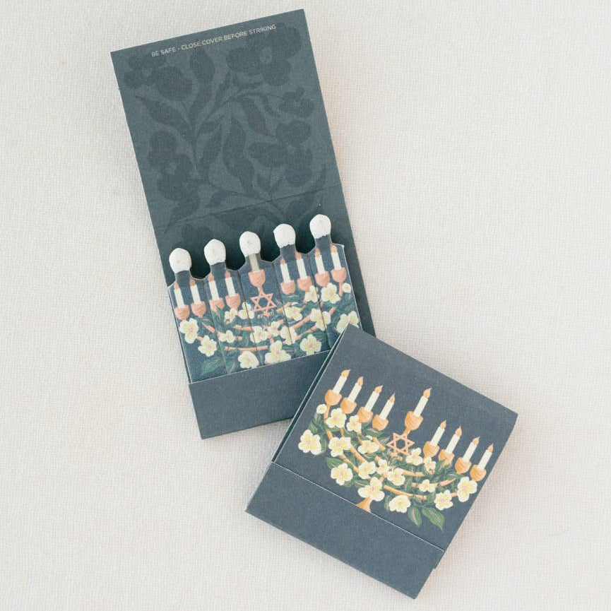 Floral Menorah Matches Design