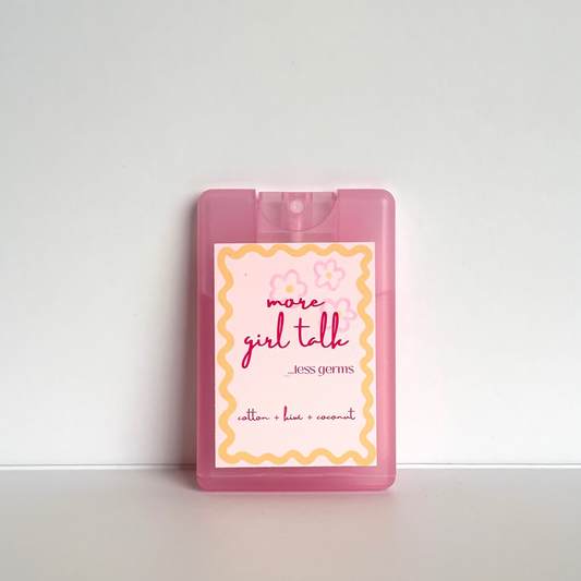 Girl Talk | Pink | 20 ml Pocket Hand Sanitizer Spray