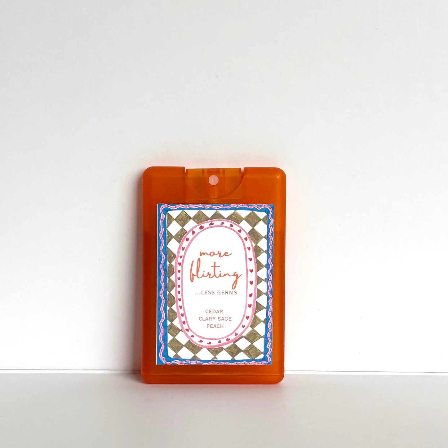 Product packaging with a label on a white background