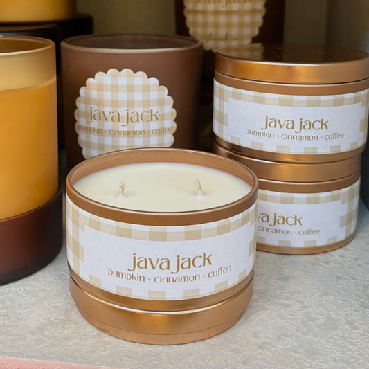 Java Jack | Pumpkin + Cinnamon + Coffee Candle