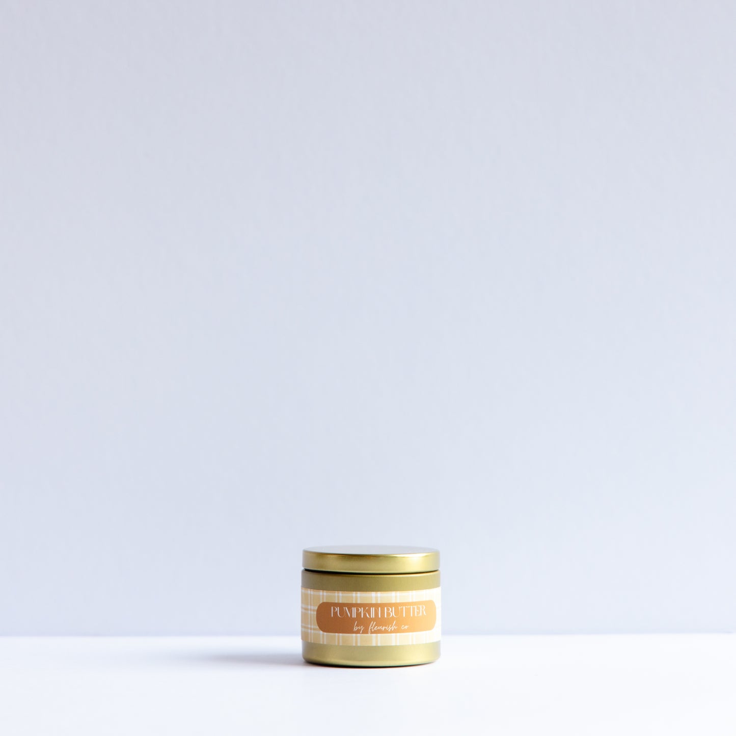 Pumpkin Butter | Gold | 6 oz Metal Tin Double Wick Artisan Candle