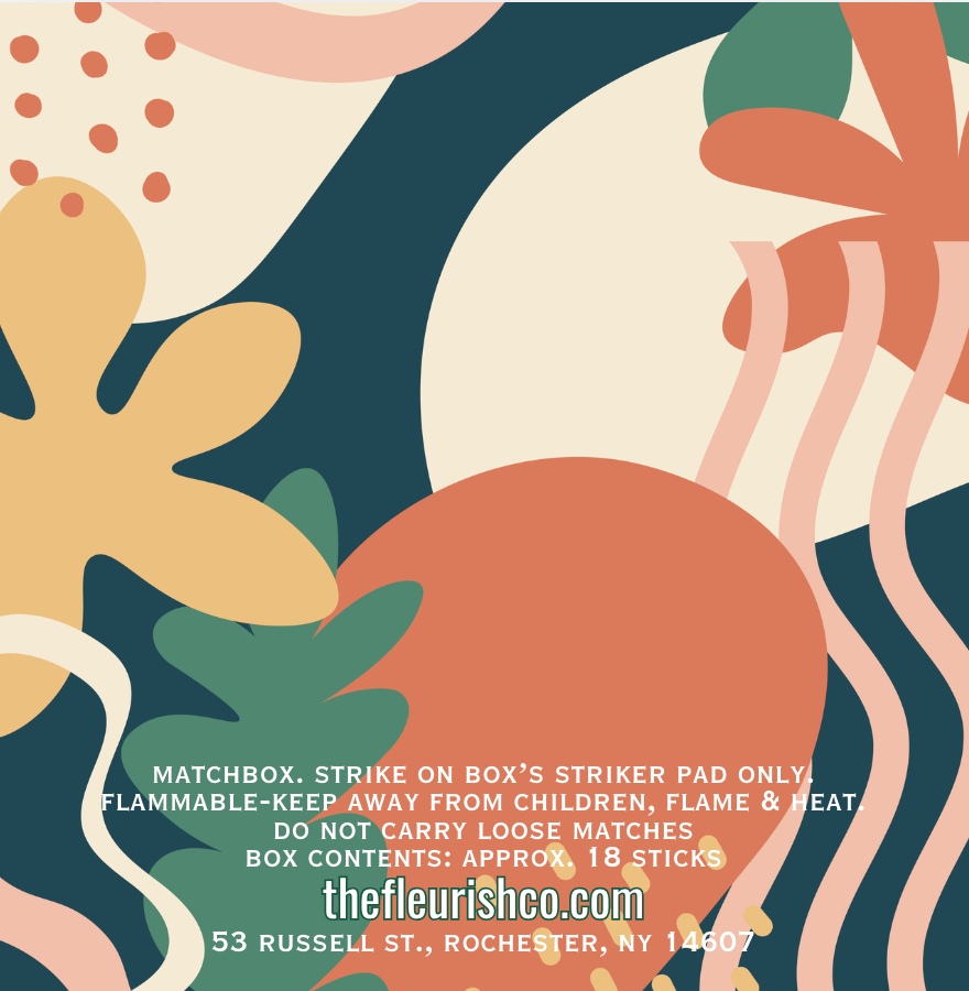 Matchbox | Navy Blobbies | Teal Green Matchsticks