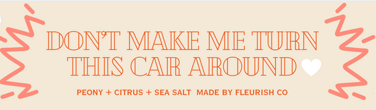 Don't Make Me Turn This Car Around | Car Freshener