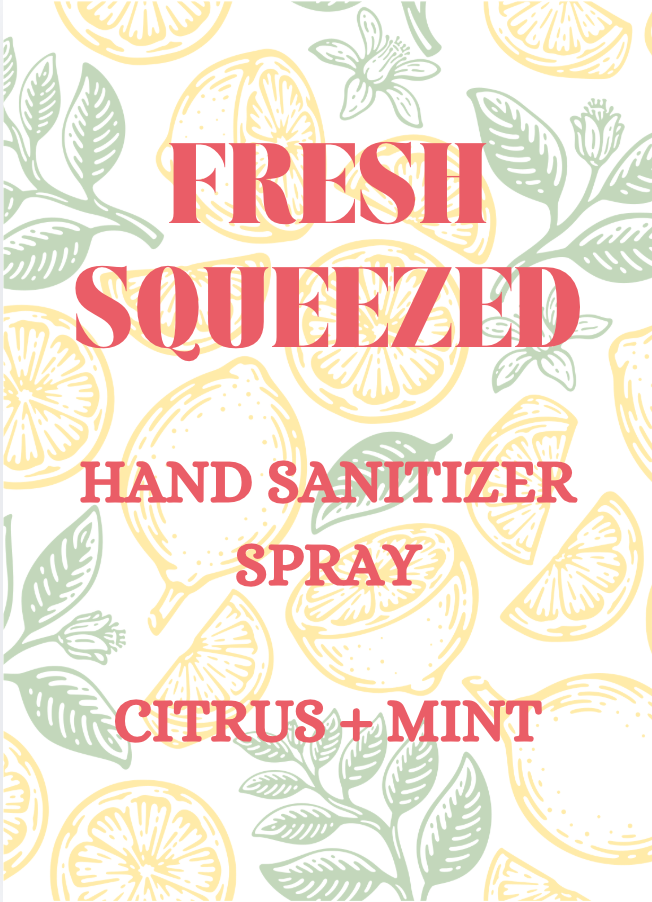 Fresh Squeezed | Frosted | 20 ml Pocket Hand Sanitizer Spray