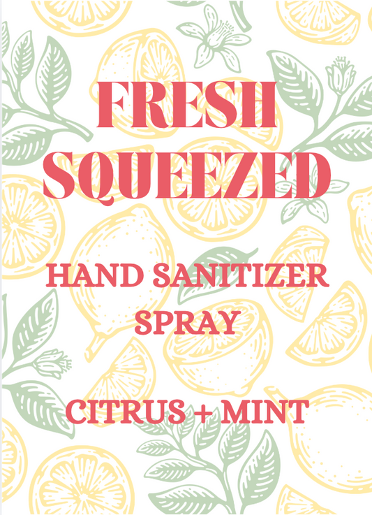 Fresh Squeezed | Frosted | 20 ml Pocket Hand Sanitizer Spray