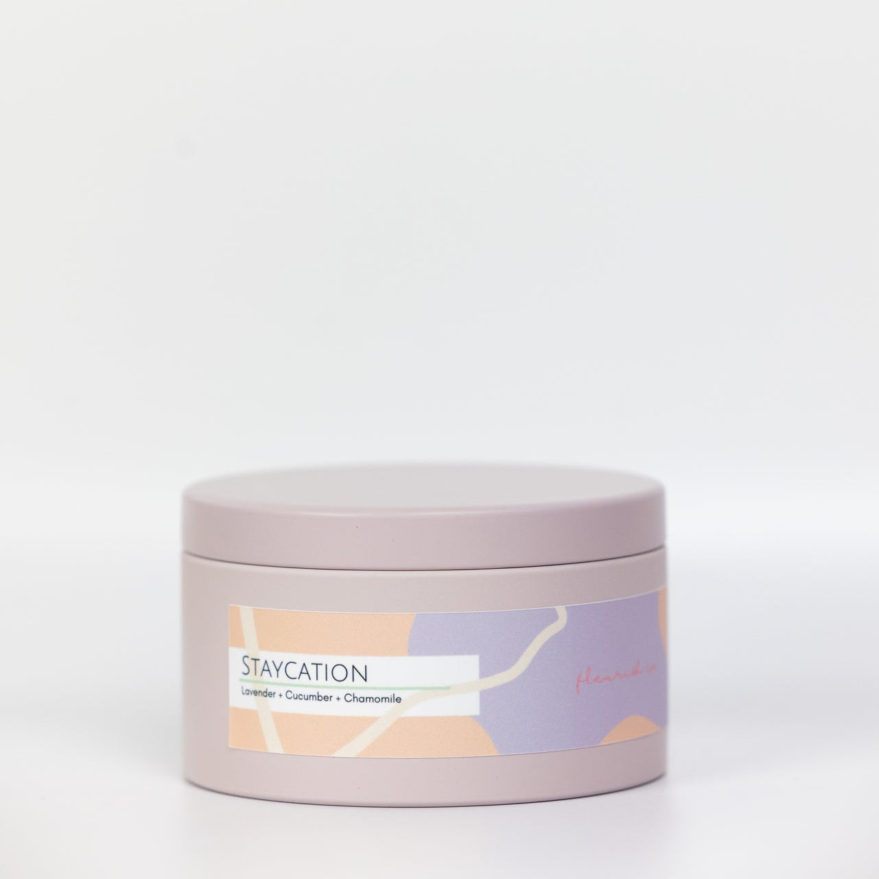 Jar of 'Staycation' on a white background