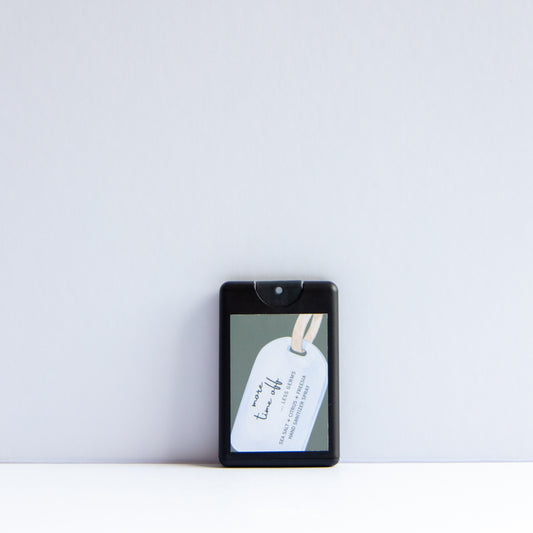 Time Off | Black | 20 ml Pocket Hand Sanitizer Spray