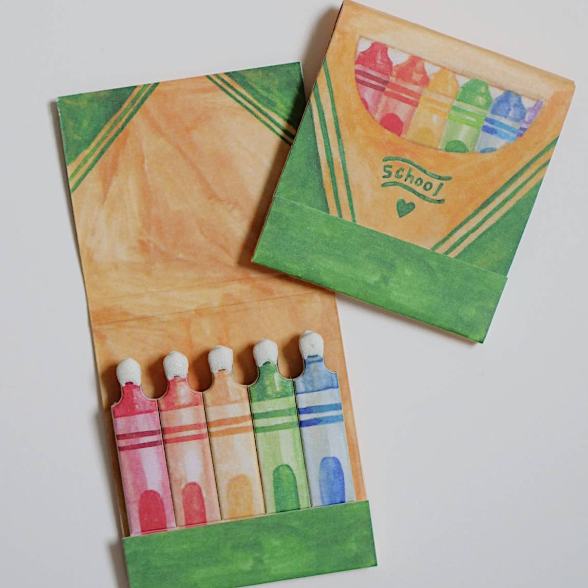 Teacher Matches, Crayon Style